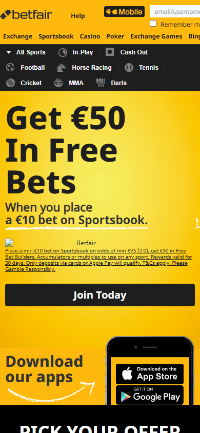 Betfair Casino Mobile screenshot